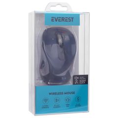 Everest ETERNAL Siyah 2.4GHz Kablosuz USB Mouse