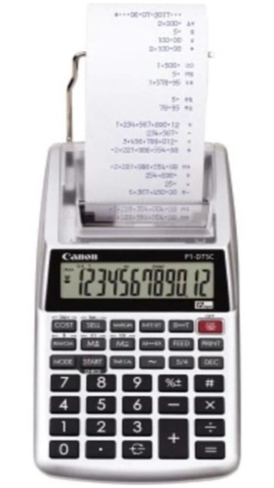 Canon P1-DTSC II 12 Haneli Taşınabilir Şeritli Masaüstü Hesap Makinesi
