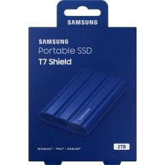 Samsung T7 Shield 2TB USB 3.2 Mavi Taşınabilir SSD Disk MU-PE2T0R-WW