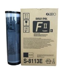 Riso S-8113E Siyah Orijinal Baskı Mürekkebi (SF-5030 / 5350 / 6930 / 9350 Uyumlu)