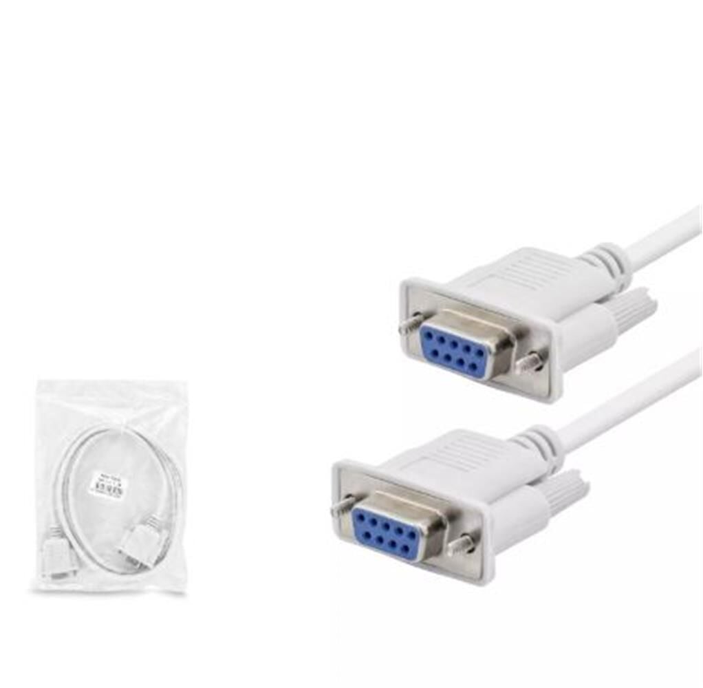 Hadron HDX7800 1.5 Metre RS232 DB9 Dişi - Dişi (Female to Female) Seri Port Bağlantı Kablosu - Beyaz