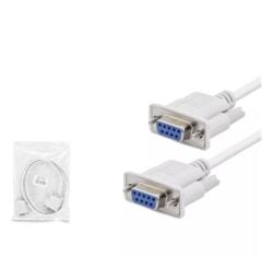 Hadron HDX7800 1.5 Metre RS232 DB9 Dişi - Dişi (Female to Female) Seri Port Bağlantı Kablosu - Beyaz