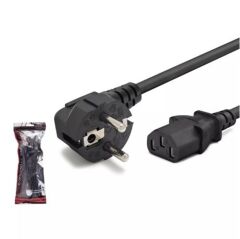 Hadron HDX5556 3 Metre Yonca Tip (C5) Güç Kablosu 0.75mm² - 1.0mm² Siyah