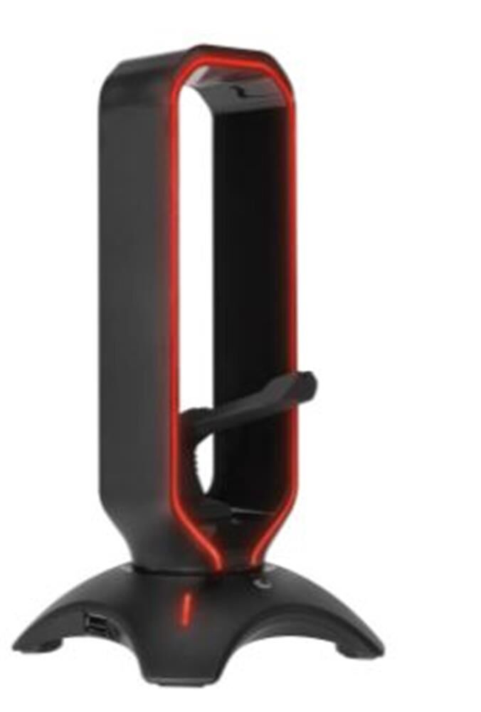 Rampage RM-H66 GUARD Siyah RGB Aydınlatmalı 2x USB Portlu Kulaklık Standı