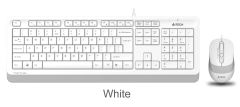 A4 Tech F1010 Q USB Beyaz FN-MM Klavye + Optik Mouse Set