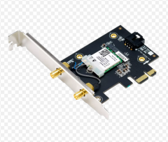 ASUS PCE-BE6500 WiFi 7 PCIe Kablosuz Adaptör Bluetooth 5.x Tri-Band AX/BE6500 Desktop Network Kartı