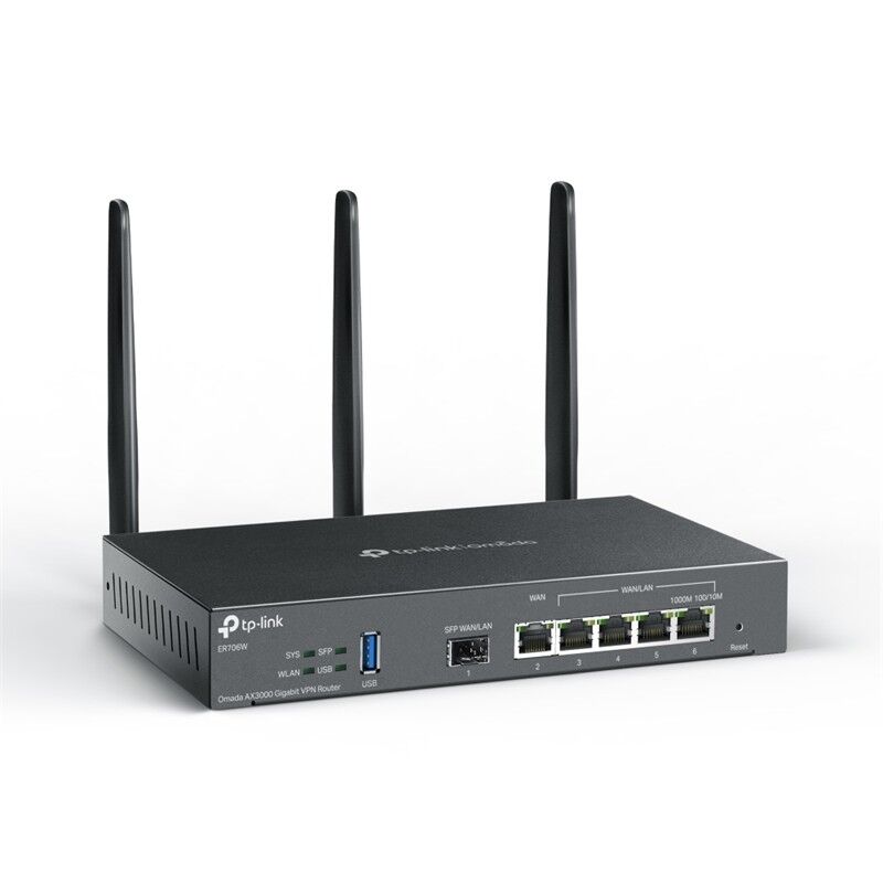 TP-Link Omada ER706W AX3000 Gigabit Multi-WAN Wireless VPN Router