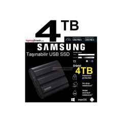 Samsung 4TB T7 Shield MU‑PE4T0S‑WW USB 3.2 Gen 2 Siyah Taşınabilir SSD