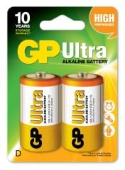 GP Batteries Ultra Alkalin D Boy Büyük Boy Pil 2'li Paket G-Tech (13AU-U2)