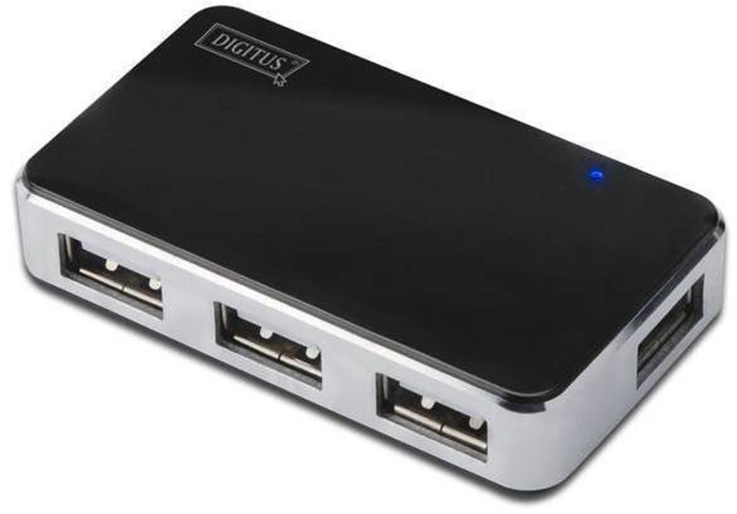 Digitus DA-70220 4 Port 2.0 Siyah USB Çoklayıcı