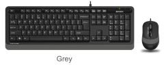 A4 Tech F1010 Q USB Gri FN-MM Klavye + Optik Mouse Set