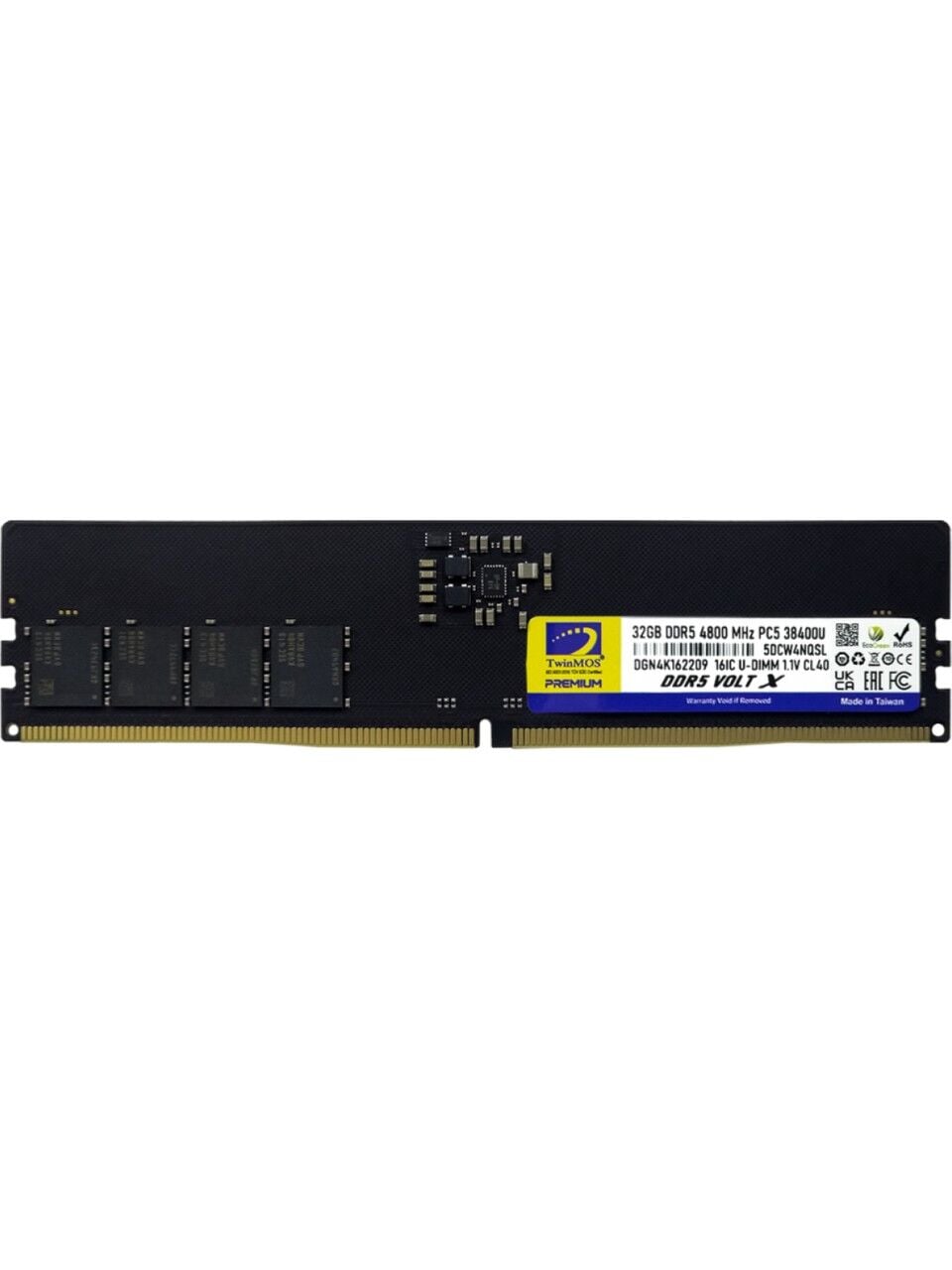 TwinMOS DDR5 32GB 4800MHz CL40 Desktop Ram