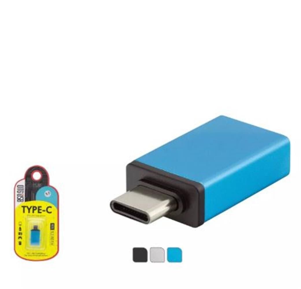 Hadron HDX5050 USB Type-C Erkek to USB 3.0 Dişi (F) Çevirici Dönüştürücü Adaptör Çok Renkli