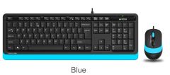 A4 Tech F1010 Q USB Mavi FN-MM Klavye + Optik Mouse Set