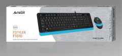 A4 Tech F1010 Q USB Mavi FN-MM Klavye + Optik Mouse Set