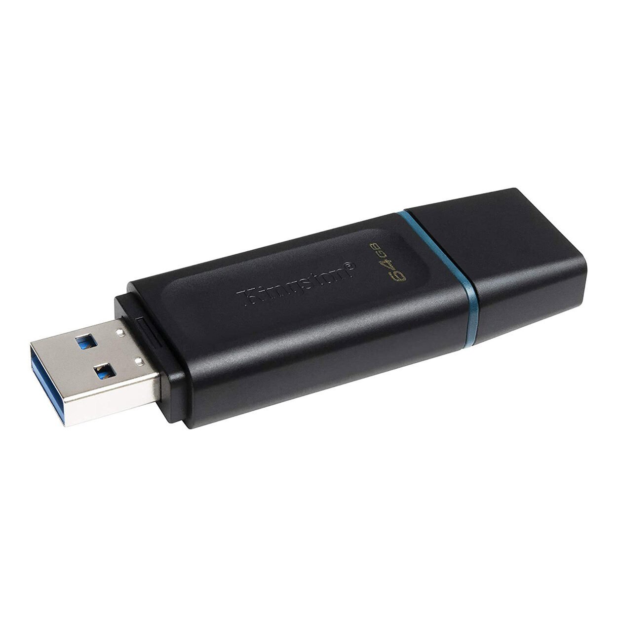 Kingston DataTraveler Exodia 64GB Siyah Turkuaz USB 3.2 Gen 1 Flash Bellek