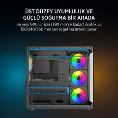 JAMES DONKEY STARK S800 4X ARGB 750W BLACK KASA