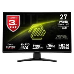 MSI MAG 274CQF 27 inç 180Hz 0.5ms (GtG) WQHD Adaptive-Sync Curved Gaming Monitör
