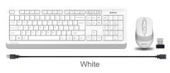 A4 Tech FG1010 2.4G Beyaz Q Fn-Mm Klavye + Optik Mouse Set