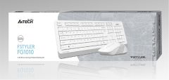 A4 Tech FG1010 2.4G Beyaz Q Fn-Mm Klavye + Optik Mouse Set