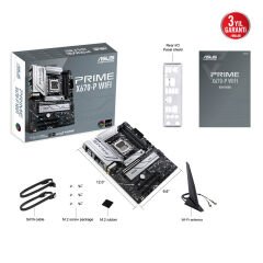 Asus PRIME X670-P WIFI AMD X670 AM5 DDR5 6400MHz (OC) HDMI DP 3x M.2 Wi-Fi 6 ATX Anakart
