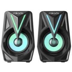 Mikado MD-S23 GLARE 2.0 2.0 Multimedya 3W+3W USB AUX RGB Işıklı Gaming Speaker (Stereo)