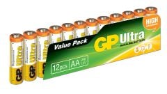 GP Batteries Ultra Alkalin AA Kalem Pil 12'li Paket G-Tech (15AU-VS12)