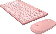 EVEREST LUMI KM-BT903 PEMBE 3IN1 BT + 2.4 1600DPI Q KABLOSUZ KLAVUE MOUSE SET