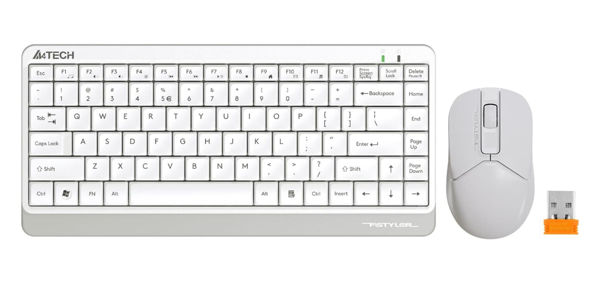 A4 Tech FG1112 2.4G Beyaz Q Fn-Mm Klavye + Optik Mouse Set