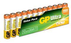 GP G-Tech Ultra AAA LR03 Alkalin İnce Kalem Pil - 12'li Paket (GP24AU-VS12)