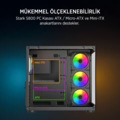 JAMES DONKEY STARK S800 4X ARGB BLACK KASA 650W