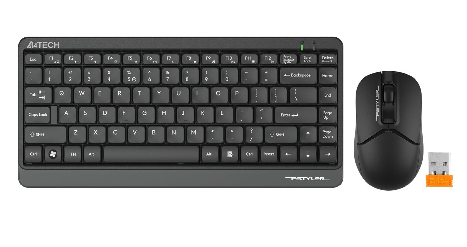 A4 Tech FG1112 2.4G Siyah Q Fn-Mm Klavye + Optik Mouse Set