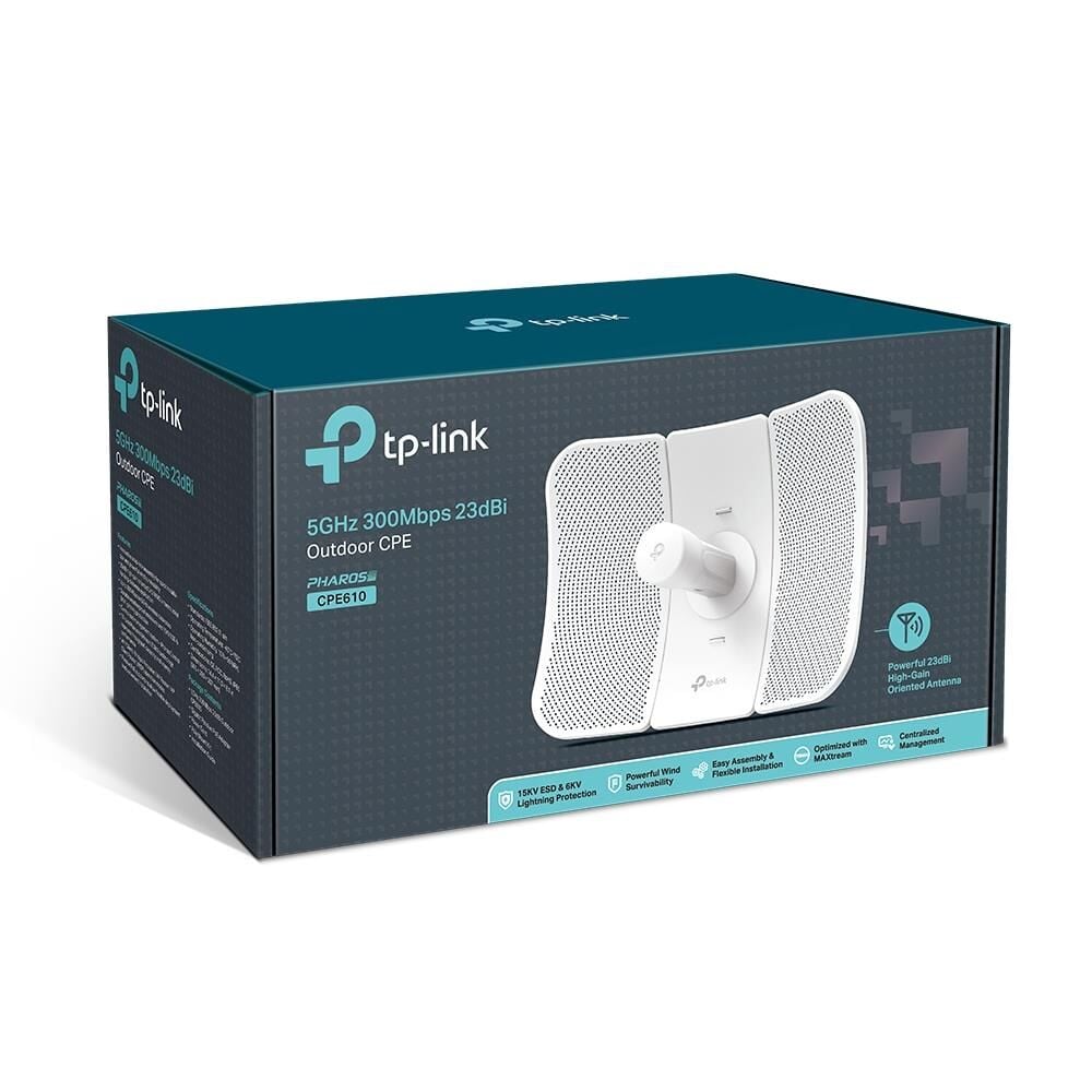 TP-Link CPE610 5GHz 300Mbps 23dBi Outdoor Pharos Directional Antenna CPE