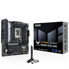 ASUS TUF GAMING B860M‑PLUS WIFI LGA 1851 Intel B860 DDR5 OC 8800+ MT/s 4‑DIMM 256 GB 3 × M.2 PCIe 5.0/4.0 Wi‑Fi 7 2.5 Gb Lan USB‑C 20 Gbps HDMI DisplayPort mATX Anakart
