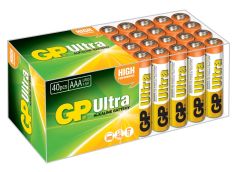 GP Ultra G-Tech LR03 AAA 1.5V Alkalin İnce Kalem Pil 40'lı Ekonomik Paket GP24AUT-2B40