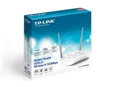 TP‑Link TD‑W8961N 300 Mbps Wireless N ADSL2+ 4 × 10/100 Mbps LAN 1 × RJ11 2×5 dBi Anten Kablosuz Modem Router (Beyaz)