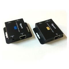 QPORT Q-HEX2 HDMI Extender CAT6 60m 2'li Paket (Adaptör Dahil) | 60 Metreye Kadar HDMI Sinyal Uzatma