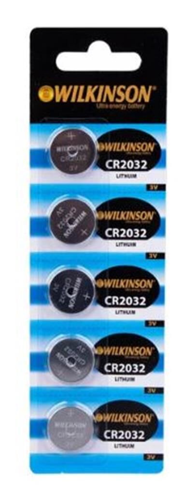 Wilkson CR2032 3V Lityum Düğme Pil - 5'li Paket (Para Pil)