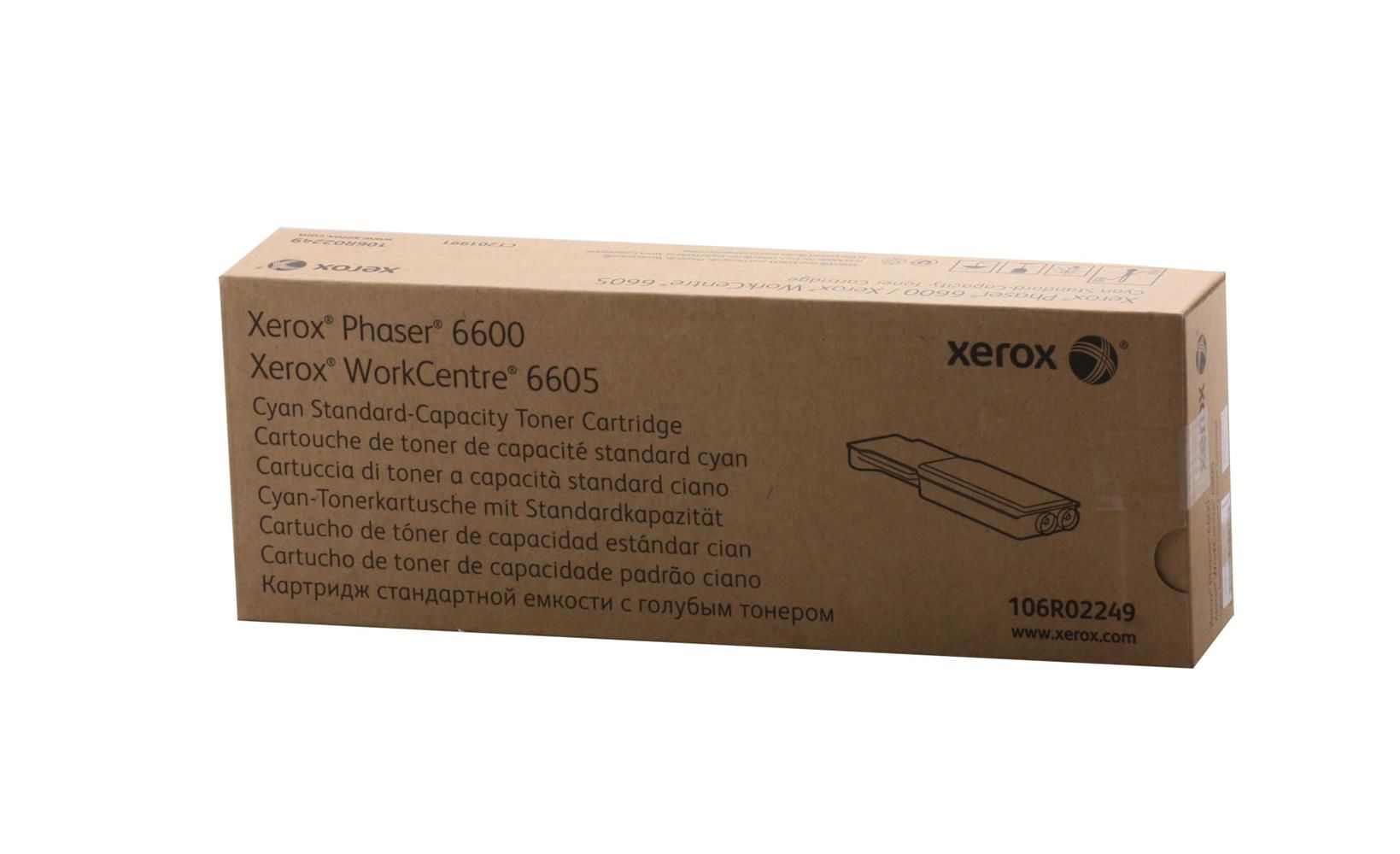 Xerox Phaser 6600 6605 Standart Kapasite Cyan (Mavi) Toner Kartuşu - 106R02249