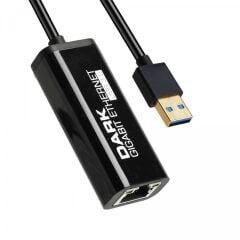 DARK DK-NT-U3GLANUSB 3.0 Gigabit Ethernet Adaptörü USB 3.0 Arayüzü ile Yüksek Hızlı İnternet Bağlantısı