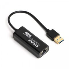 DARK DK-NT-U3GLANUSB 3.0 Gigabit Ethernet Adaptörü USB 3.0 Arayüzü ile Yüksek Hızlı İnternet Bağlantısı