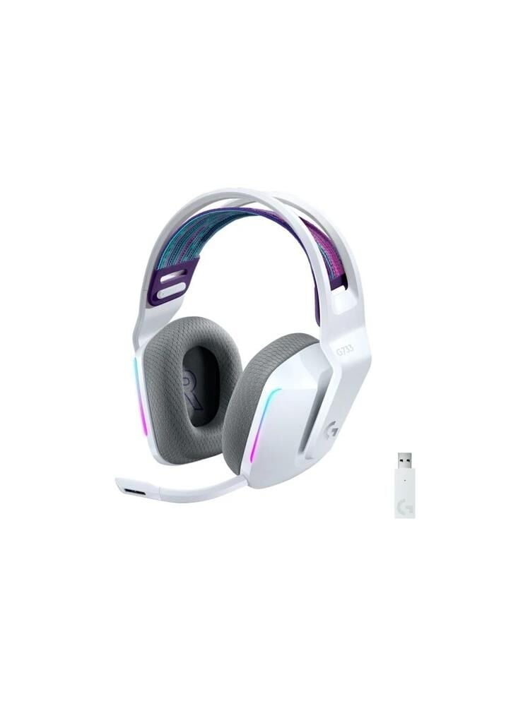 Logitech G733 LIGHTSPEED Kablosuz RGB Gaming Kulaklık - Beyaz (981-000883, DTS Headphone:X 2.0, Blue VO!CE)