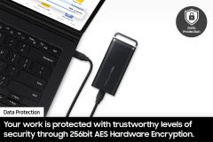 Samsung 8TB T5 Usb 3.2 (Okuma 1050MB - Yazma 1000MB) Siyah Taşınabilir SSD Disk MU-PH8T0S-WW