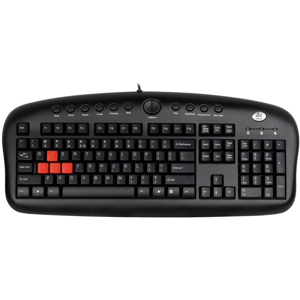 A4 Tech KB-28G Siyah USB Multimedya Gamer Klavye