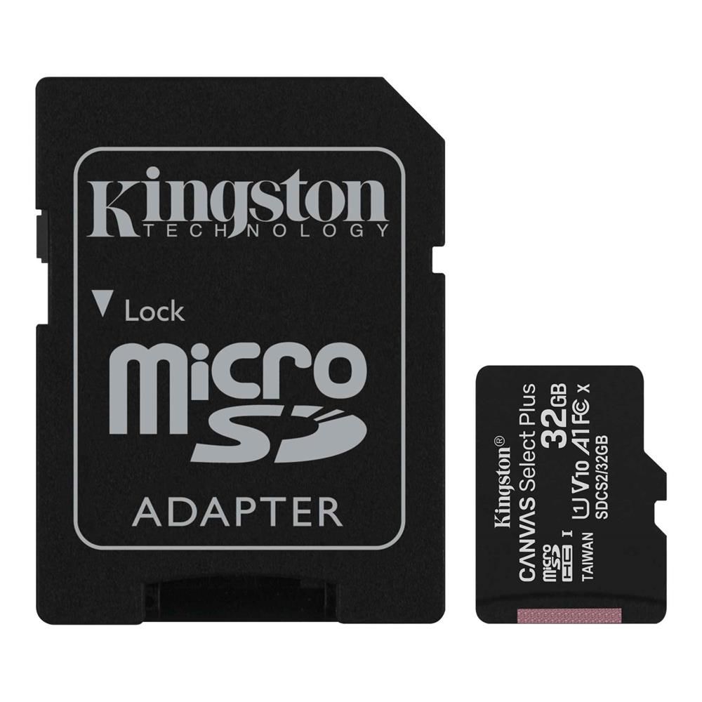 Kingston SDCS2-32GB 32GB microSDHC Canvas Select Plus A1 C10 Hafıza Kartı + Adaptör