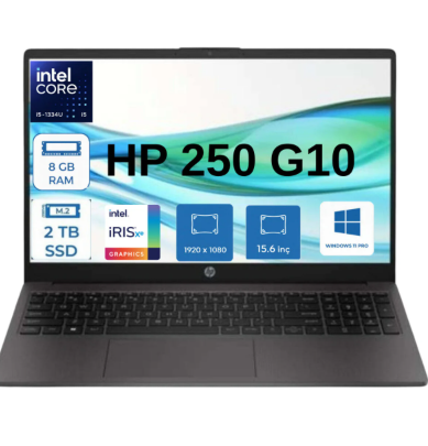 HP 250 G10 B39W4AT Intel Core i5-1334U 8GB 512GB SSD 15.6'' Full HD FreeDOS Gri Notebook