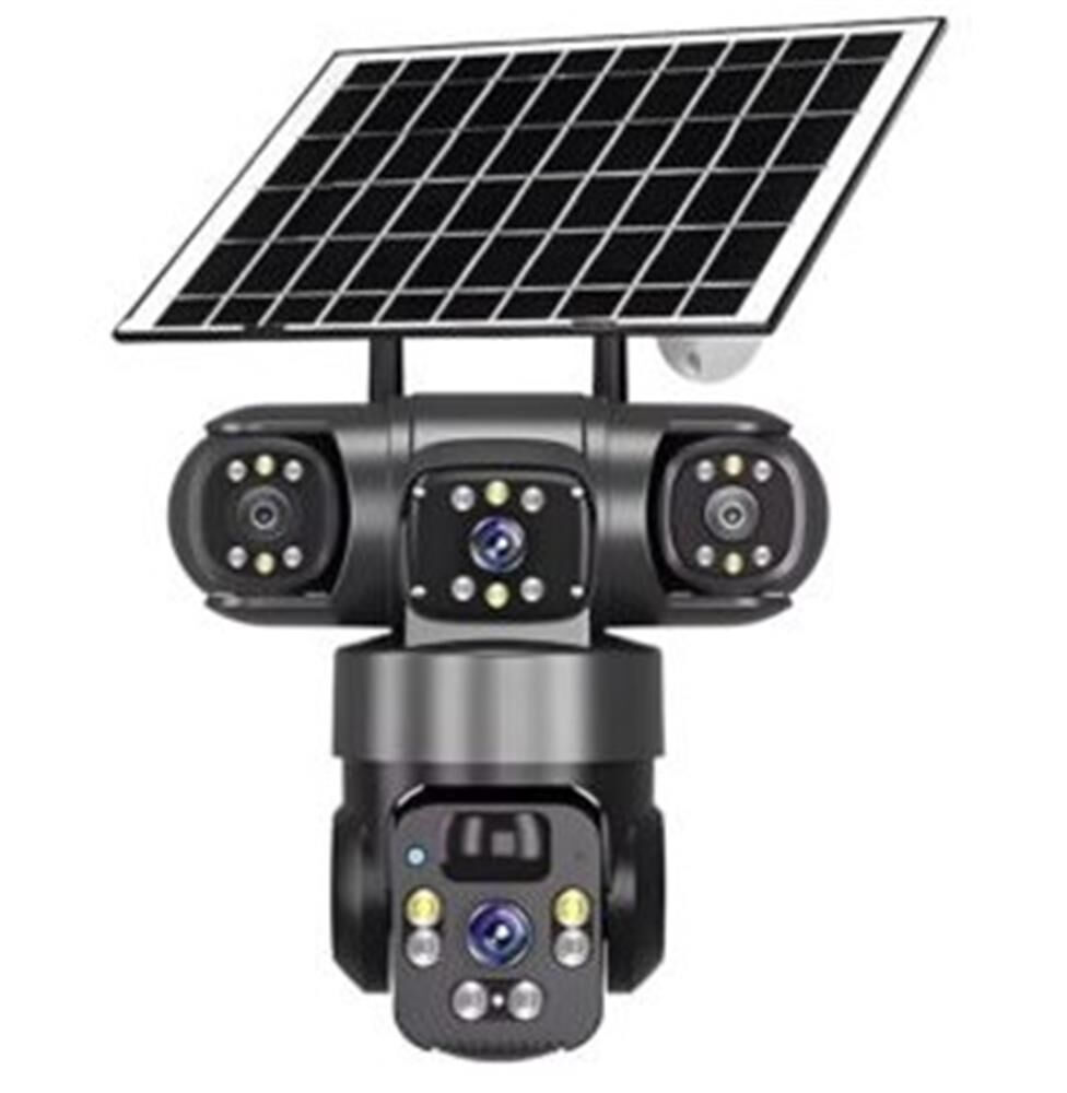 OKam O-Kam 5220 9MP 3 Lens Solar WiFi PTZ IP Güvenlik Kamerası Sirenli