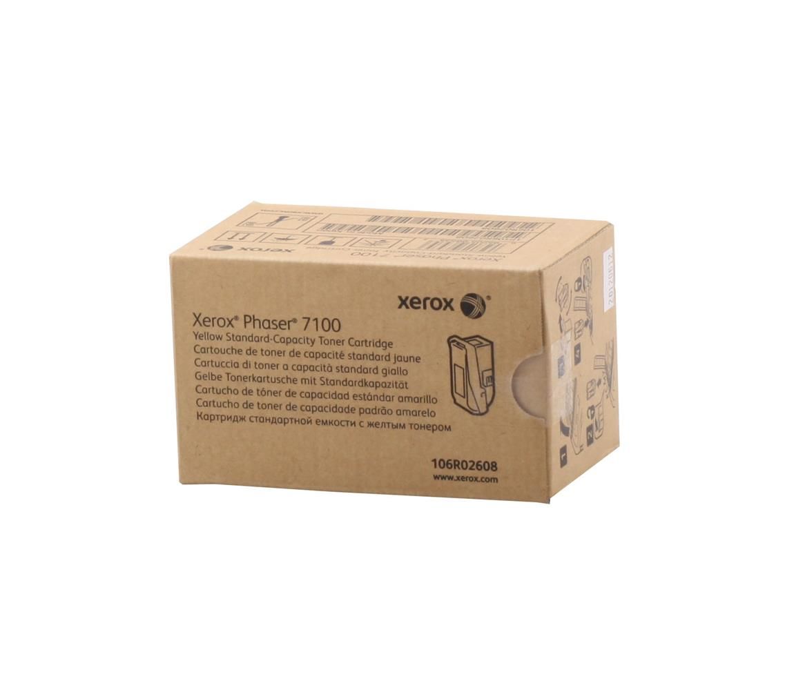Xerox Phaser 7100 Sarı (Yellow) Standart Kapasite Orijinal Toner Kartuşu (106R02608) 4.500 Sayfa