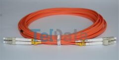 Teldata TLD-LCLCOM31 LC/UPC - LC/UPC Multi Mode Duplex OM2 50/125 1 Metre Fiber Optik Patchcord