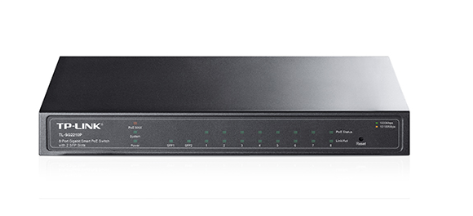 TP-Link Omada TL-SG2210P 8 Port Gigabit + 2x SFP Uplink JetStream Smart Managed PoE Switch 61W 10/100/1000 Mbps Rackmount Metal Kasa